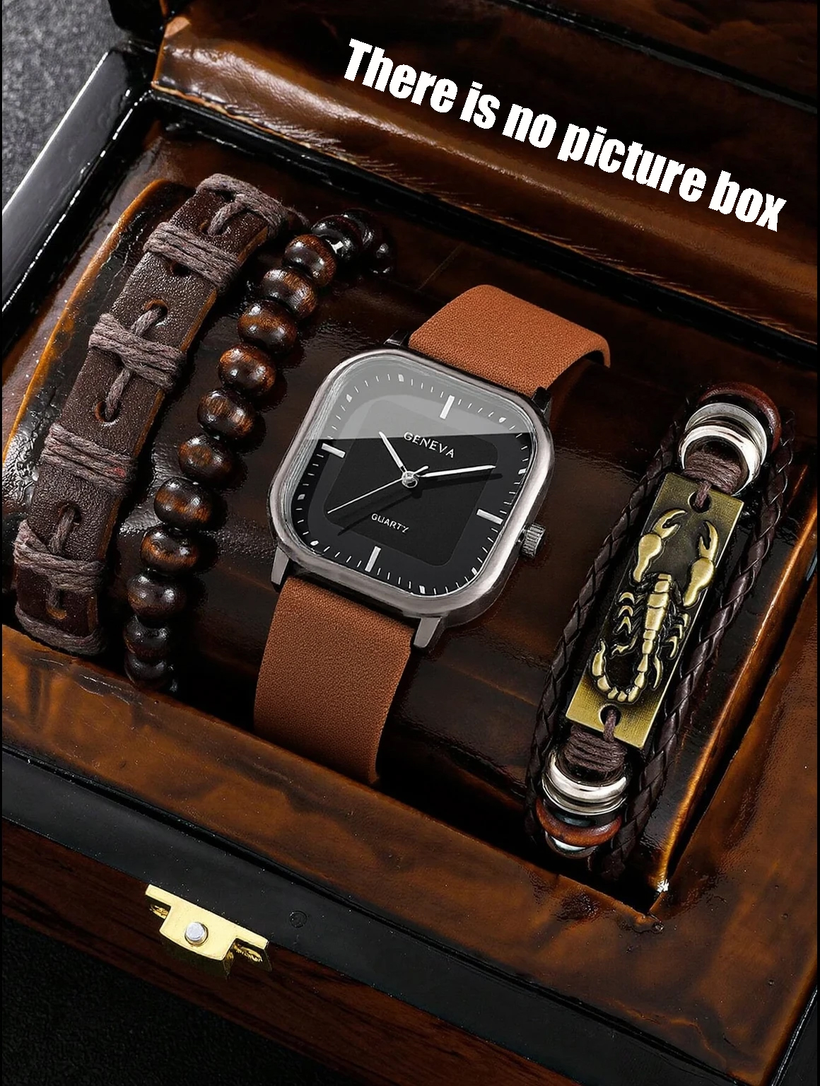 No gift box; men's leather str - Jewellery Watches avis et prix