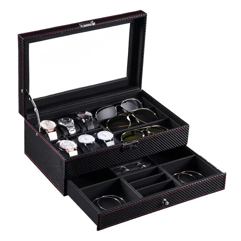 Watch Storage Box – Carbon-Gra - Jewelry Eyewear Watches & Accessories avis et prix