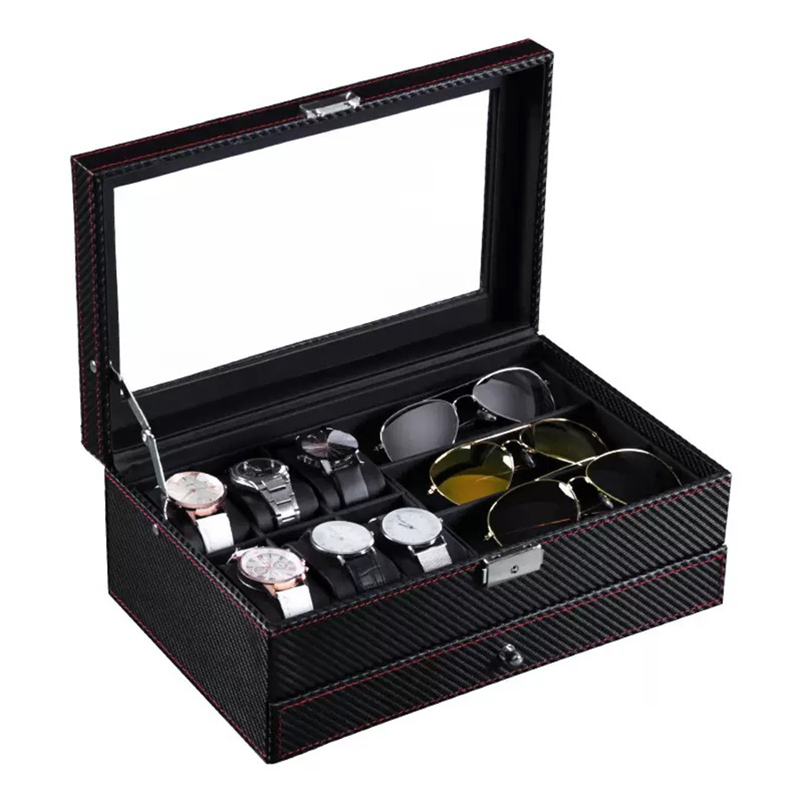 Watch Storage Box – Carbon-Gra - Jewelry Eyewear Watches & Accessories avis et prix