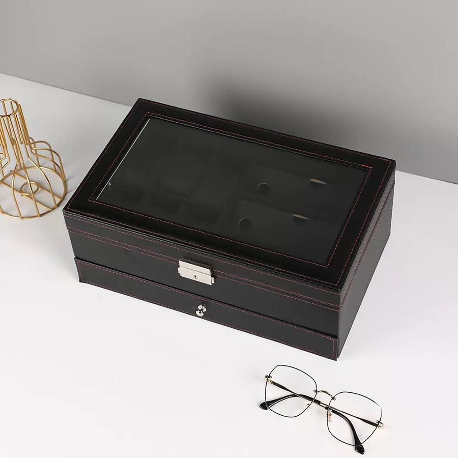 Watch Storage Box – Carbon-Gra - Jewelry Eyewear Watches & Accessories avis et prix