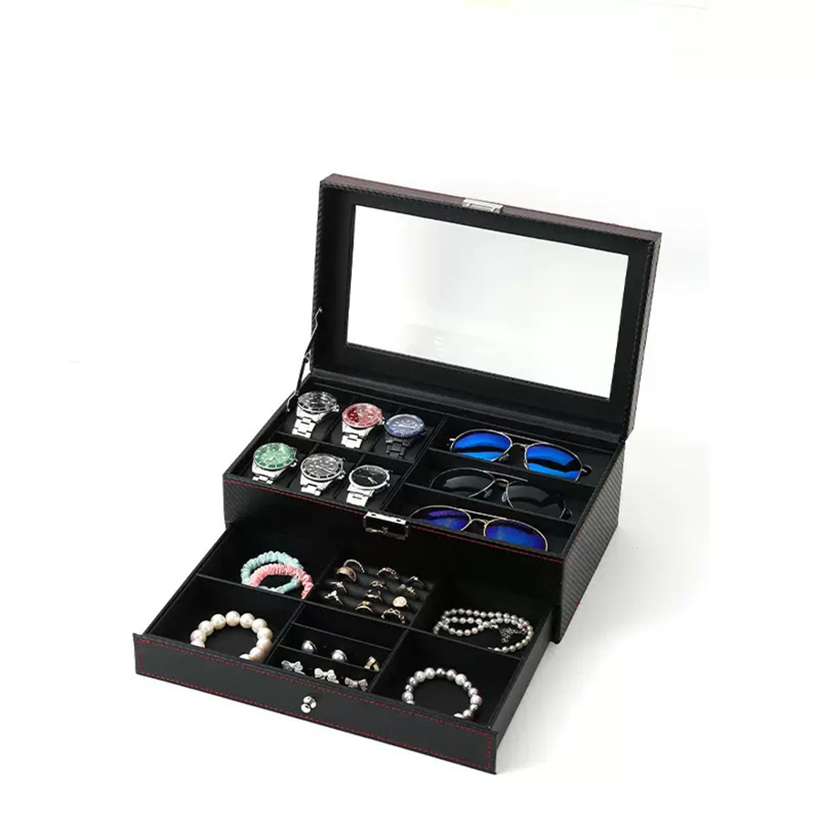 Watch Storage Box – Carbon-Gra - Jewelry Eyewear Watches & Accessories avis et prix
