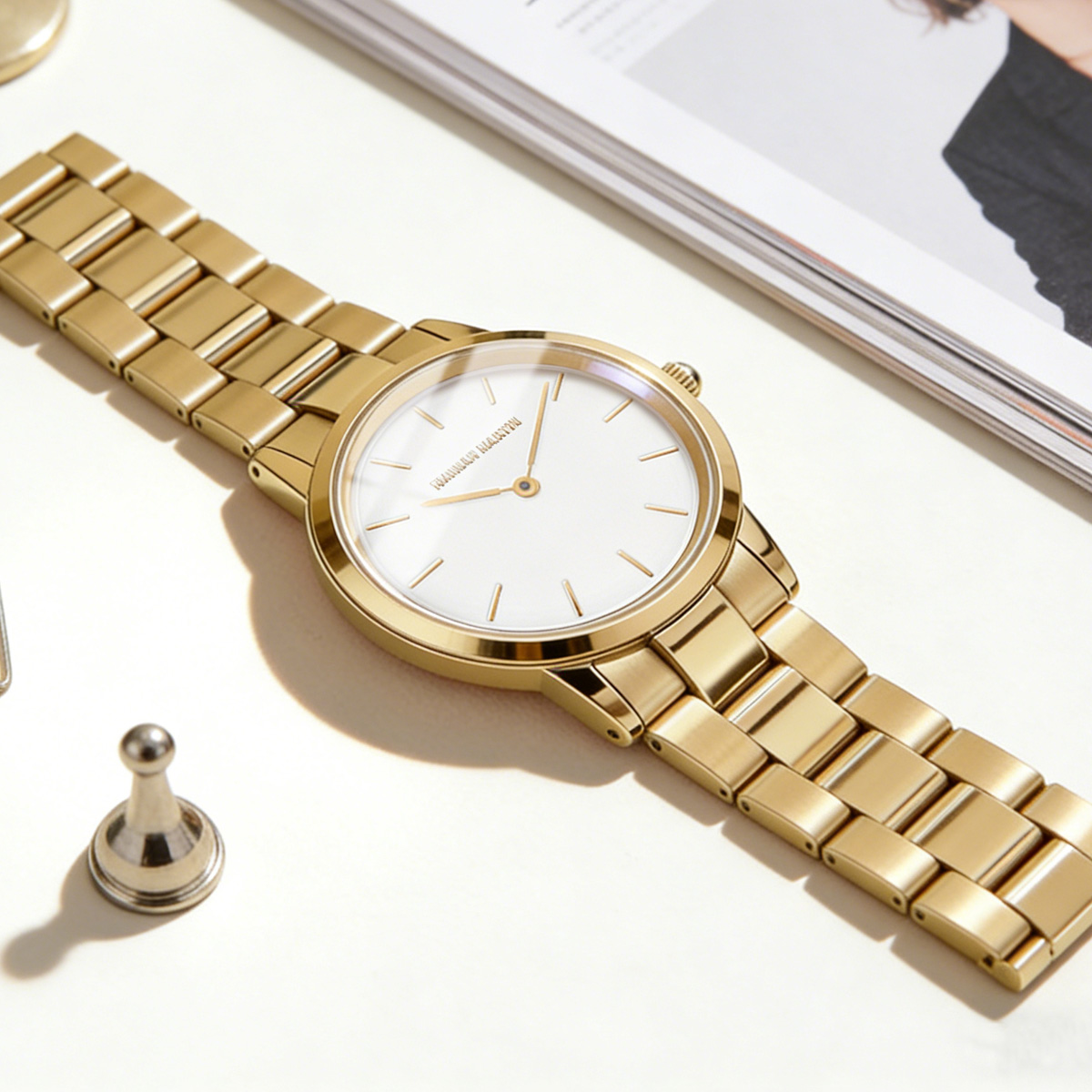 Womens Watch Rose Gold Stainle - Mystery Jewelry Jar Watches avis et prix