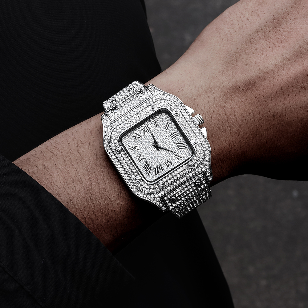 New Punk Men Watch Iced Out Di - Mystery Jewelry Jar Watches avis et prix