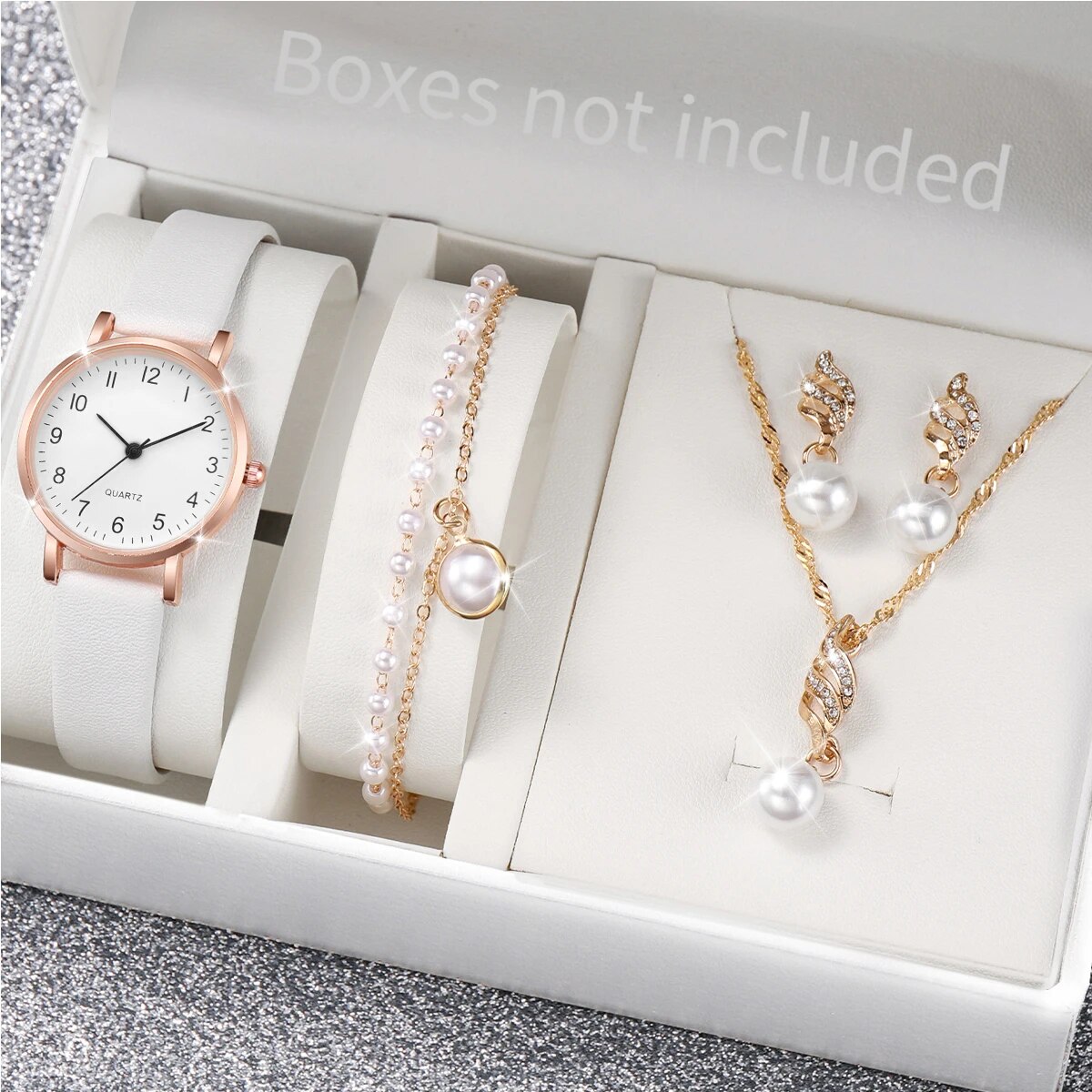 Women Rose Gold Pearl Jewelry  - Mystery Jewelry Jar Watches avis et prix
