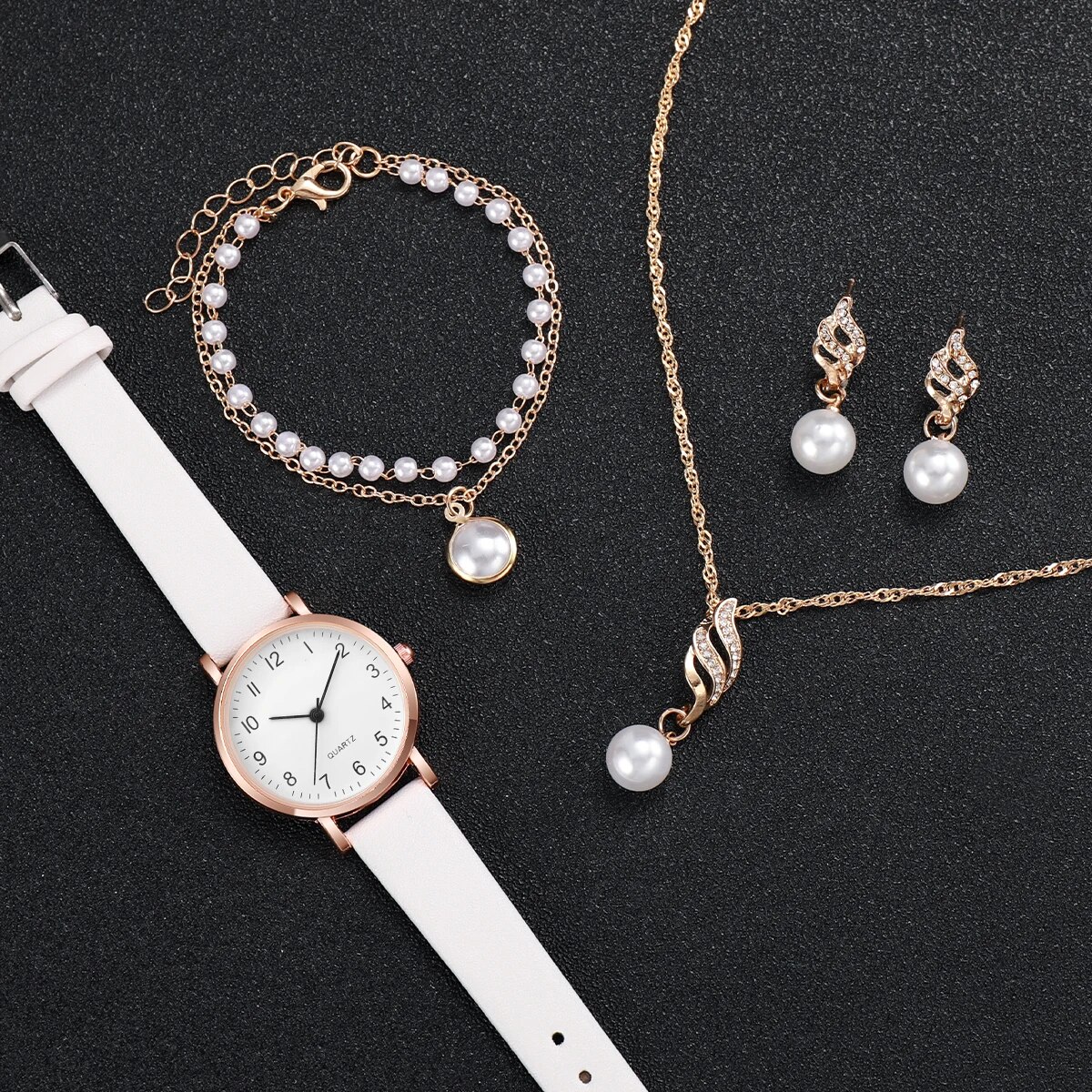 Women Rose Gold Pearl Jewelry  - Mystery Jewelry Jar Watches avis et prix